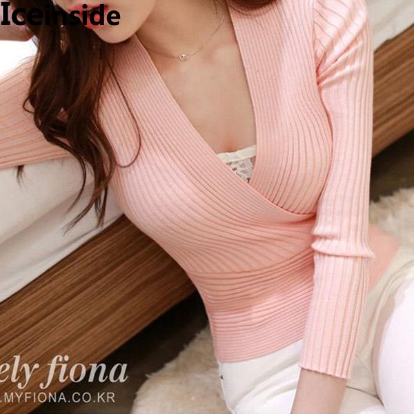 iceinside korean women cross v neck knitted sweater women pullover sweaters femme tricot pull jersey jumper, White;black
iceinside korean women cross v neck knitted sweater women pullover sweaters femme tricot pull jersey jumper, White;black