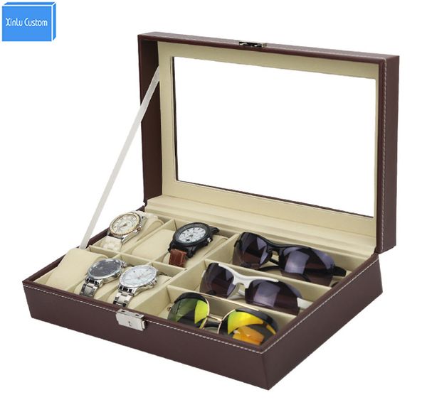 2017 new design brown leather watch box case for sunglasses&watches exhibitor storage display sungalsses collect organizador, Black;blue
2017 new design brown leather watch box case for sunglasses&watches exhibitor storage display sungalsses collect organizador, Black;blue