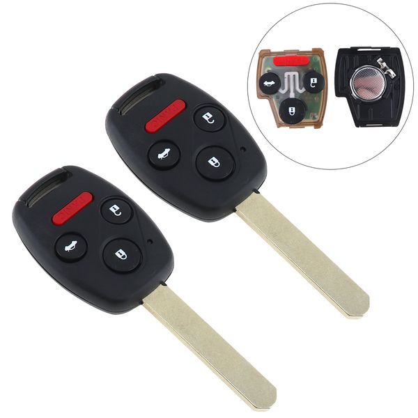 

Keyless Entry Remote Key Fob Clicker с Чипом OUCG8D-380H-A за 2003 2004 2005 2006 2007 Honda Accord KEY_100