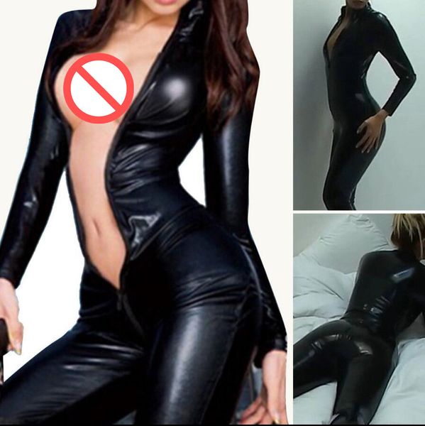 pyjamas women zipper pvc leather catsuit full bodysuit jumpsuit costume gothic clubwear #t78, Red;black
pyjamas women zipper pvc leather catsuit full bodysuit jumpsuit costume gothic clubwear #t78, Red;black
