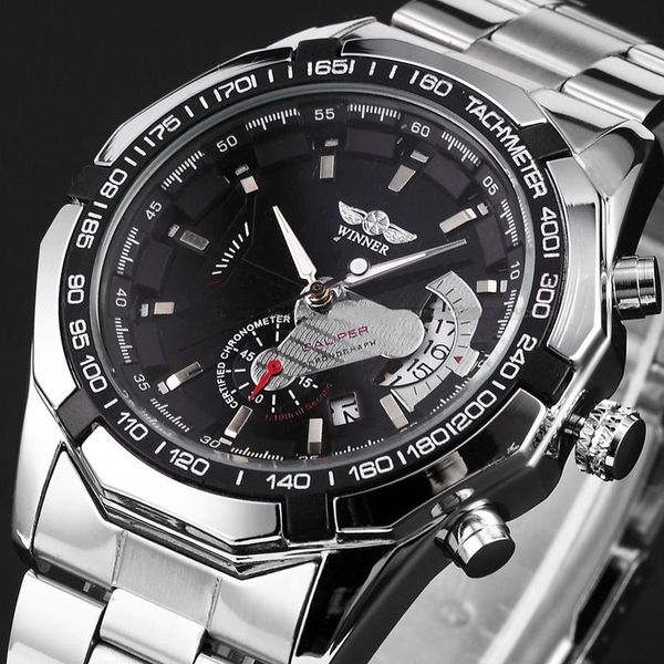mens watches winner fashion skeleton clock men classic sport watch automatic mechanical watch relogio masculino, Slivery;brown
mens watches winner fashion skeleton clock men classic sport watch automatic mechanical watch relogio masculino, Slivery;brown