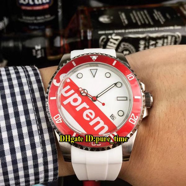 limited new no date 114060 white/red dial em automatic mens watch red bezel white rubber strap folding buckle watches, Slivery;brown
limited new no date 114060 white/red dial em automatic mens watch red bezel white rubber strap folding buckle watches, Slivery;brown