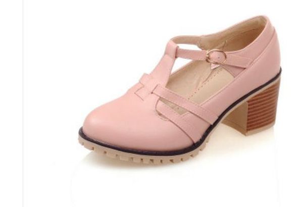 send 2018 spring non-slip shoes in the rough heel of the korean women's middle heel shoes, Black
send 2018 spring non-slip shoes in the rough heel of the korean women's middle heel shoes, Black