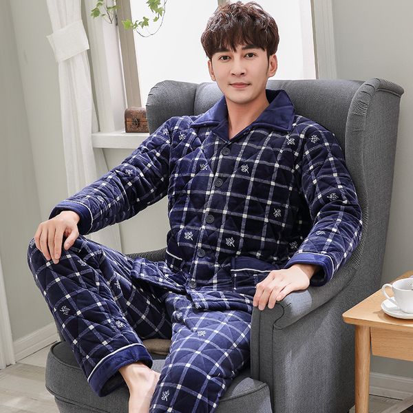 winter men's pajamas thickening warm flannel mens plaid pyjama sets lounge wear comfortable male sleepwear homewear men l-xxxl, Black;brown
winter men's pajamas thickening warm flannel mens plaid pyjama sets lounge wear comfortable male sleepwear homewear men l-xxxl, Black;brown