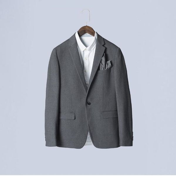 grey men suits jacket custom made men wedding dress jacket good quality single breasted formal work suits, White;black
grey men suits jacket custom made men wedding dress jacket good quality single breasted formal work suits, White;black