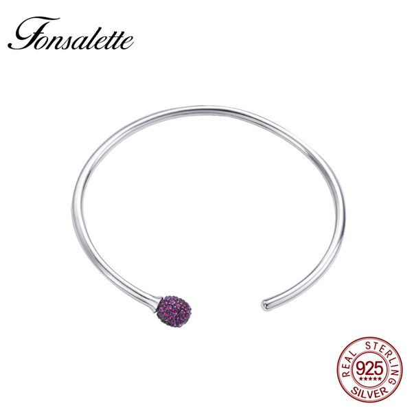 simple open bangle with pave caps s925 sterling silver bracelet with red zircon open bangle jewelry gift zk40, Golden;silver
simple open bangle with pave caps s925 sterling silver bracelet with red zircon open bangle jewelry gift zk40, Golden;silver