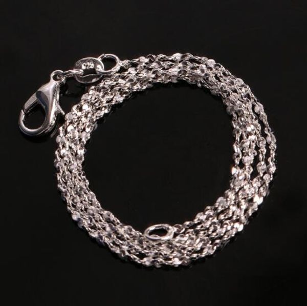 women glittering plating 925 sterling silver 1mm all over the sky star chain necklace 16"/18"/20"/22"/24" for pend
women glittering plating 925 sterling silver 1mm all over the sky star chain necklace 16"/18"/20"/22"/24" for pend