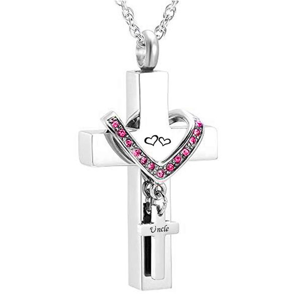 memorial jewelry stainless steel cross for uncle memorial cremation ashes urn pendant necklace keepsake urn jewelry, Silver
memorial jewelry stainless steel cross for uncle memorial cremation ashes urn pendant necklace keepsake urn jewelry, Silver