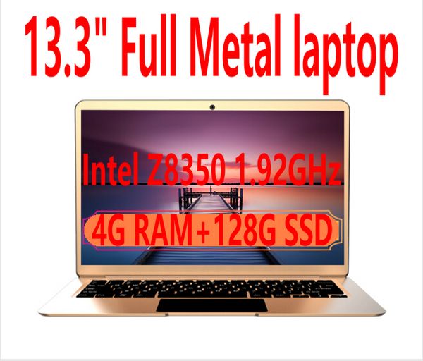 

13.3 inch full metal lap1920x1080 fhd intel cherry trail z8350 quad core 1.92ghz 4gb ram 128gb ssd book air ultrabook wifi windows 10