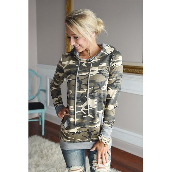 2018 women fashion autumn sweatshirt hooded collar long sleeves camouflage multi color hoodies 1002-fl, Black 
2018 women fashion autumn sweatshirt hooded collar long sleeves camouflage multi color hoodies 1002-fl, Black