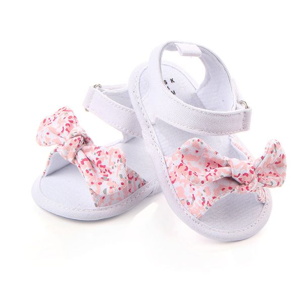 

Baby Girls Sandals Kids Shoes Lovely Flower Summer Shoes Newborn Girls Antislip First Walkers, Pink