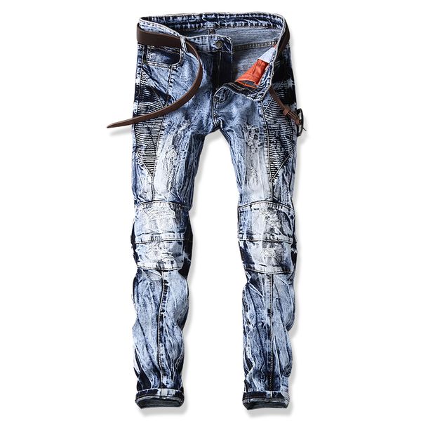 2018 jeans hole fake zipper spliced denim male ripped blue jeans for men european style full length cowboy pants printed
2018 jeans hole fake zipper spliced denim male ripped blue jeans for men european style full length cowboy pants printed