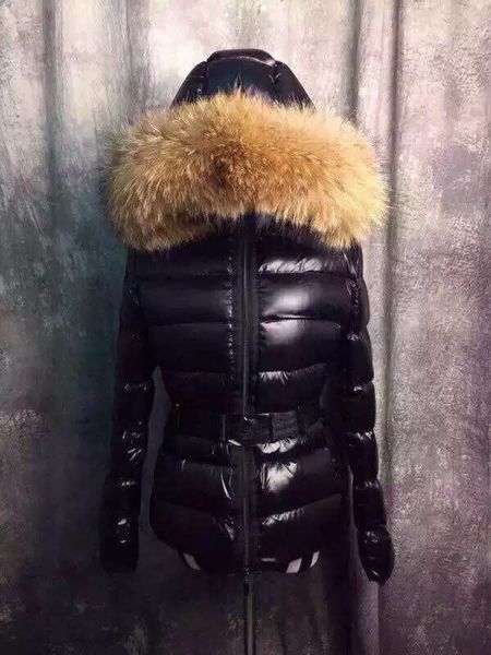 m37 tatie women down jacket winter coat thickening female clothes real raccoon fur collar hood womens down jacket, Black
m37 tatie women down jacket winter coat thickening female clothes real raccoon fur collar hood womens down jacket, Black
