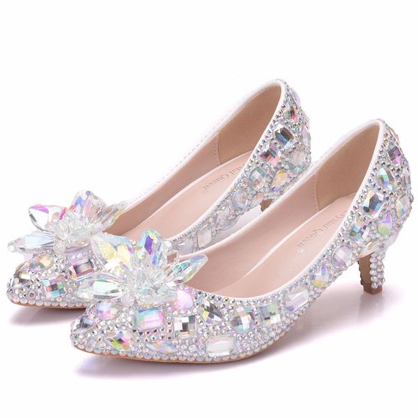 new beautiful ab rhinestone women pumps pointed toe bowtie crystal silver wedding shoes handmade lady heels plus size, Black
new beautiful ab rhinestone women pumps pointed toe bowtie crystal silver wedding shoes handmade lady heels plus size, Black