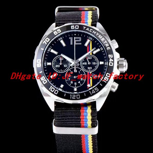new quartz movement watch mens nylon strap chronograph steel case rubber strap, Slivery;brown
new quartz movement watch mens nylon strap chronograph steel case rubber strap, Slivery;brown