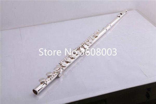 16 holes closed silver plated flute with split e mechanism offset-g keys c tone metal flute professional instrument with case
16 holes closed silver plated flute with split e mechanism offset-g keys c tone metal flute professional instrument with case