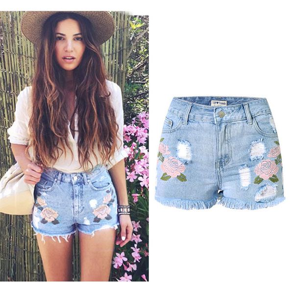 sunspa embroidery denim shorts floral high waist jeans short femme frayed shorts for women summer fashion 2017, White;black
sunspa embroidery denim shorts floral high waist jeans short femme frayed shorts for women summer fashion 2017, White;black