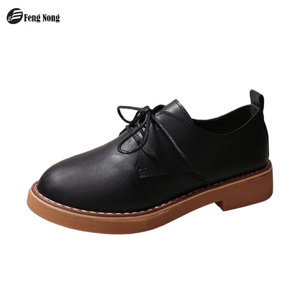 fengnong classical women boots lace up cute simple smart fashion shoes girl's soft pu leather for spring autumn boots wbt75, Black
fengnong classical women boots lace up cute simple smart fashion shoes girl's soft pu leather for spring autumn boots wbt75, Black