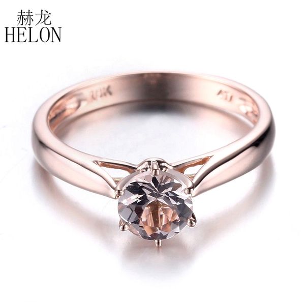 helon 6mm round prong setting flawless morganite solid 14k 585 rose gold ring women jewelry engagement wedding simple style ring, Golden;silver
helon 6mm round prong setting flawless morganite solid 14k 585 rose gold ring women jewelry engagement wedding simple style ring, Golden;silver