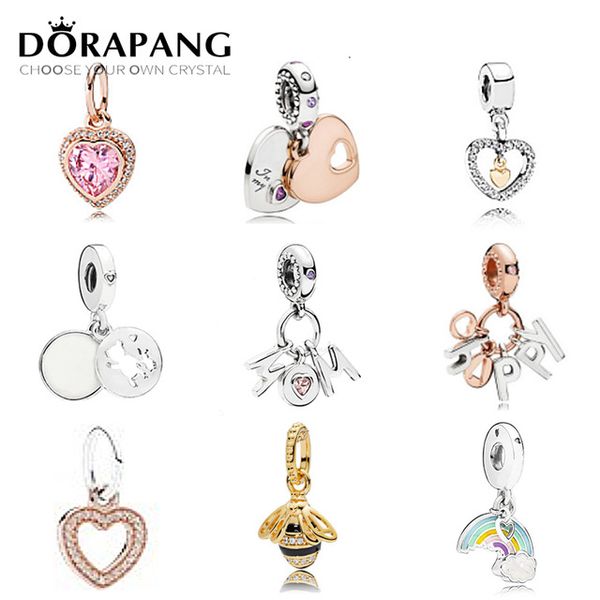 dorapang 2018 fit original charm bracelets gilded rose gold color authentic 925 sterling silver beads women diy fashion jewelry, Black
dorapang 2018 fit original charm bracelets gilded rose gold color authentic 925 sterling silver beads women diy fashion jewelry, Black