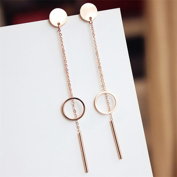 brand rose gold color round tassel stud earring line woman girl gift 316 l stainless steel fashion jewelry never fade, Golden;silver
brand rose gold color round tassel stud earring line woman girl gift 316 l stainless steel fashion jewelry never fade, Golden;silver