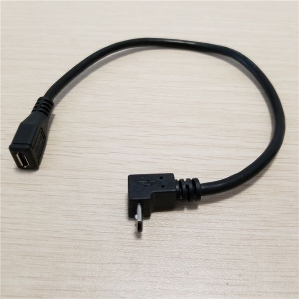 90 degree downward right angle micro usb extension data cable male to female black 25cm
90 degree downward right angle micro usb extension data cable male to female black 25cm