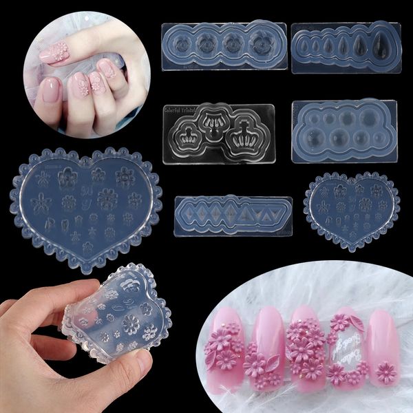 1pcs 3d carving silicone mold nail stamping camellia/shell/bow tie/star pattern diy uv gel acrylic crystal nails template, White
1pcs 3d carving silicone mold nail stamping camellia/shell/bow tie/star pattern diy uv gel acrylic crystal nails template, White