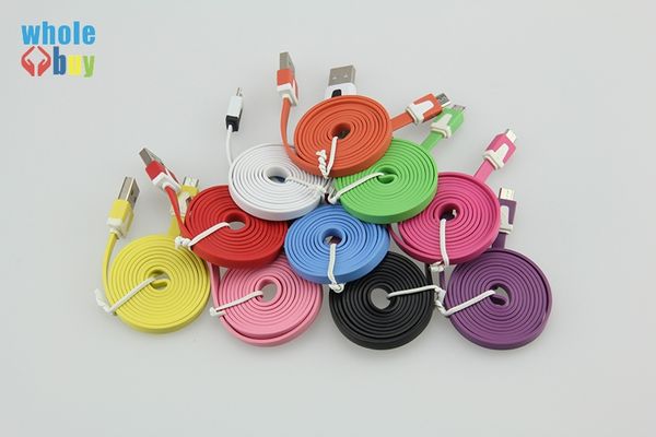 1m 2m 3m colorful flat noodle micro usb sync data & charge cable for samsung s7 s8 s9 for htc nokia android phones 300pcs/lot
1m 2m 3m colorful flat noodle micro usb sync data & charge cable for samsung s7 s8 s9 for htc nokia android phones 300pcs/lot
