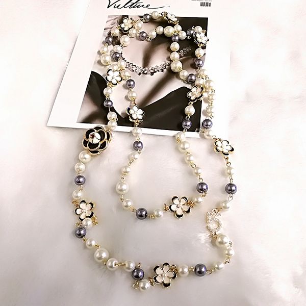 mimiyagu luxury colorful pearl pendant letter 5 pendant women cc necklace jewelry, Silver
mimiyagu luxury colorful pearl pendant letter 5 pendant women cc necklace jewelry, Silver