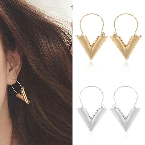 lnrrabc 1pair letter v shape earrings silvery golden gifts wedding 2018 new arrival drop earring long geometry prevent allergy, Silver
lnrrabc 1pair letter v shape earrings silvery golden gifts wedding 2018 new arrival drop earring long geometry prevent allergy, Silver
