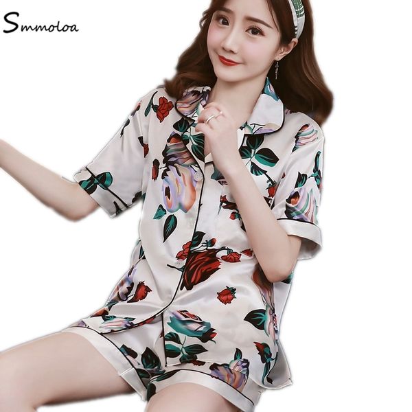 smmoloa short sleeve silk pajamas set short set women sleepwear women nightwear pijama pyjama s1015, Red;black
smmoloa short sleeve silk pajamas set short set women sleepwear women nightwear pijama pyjama s1015, Red;black