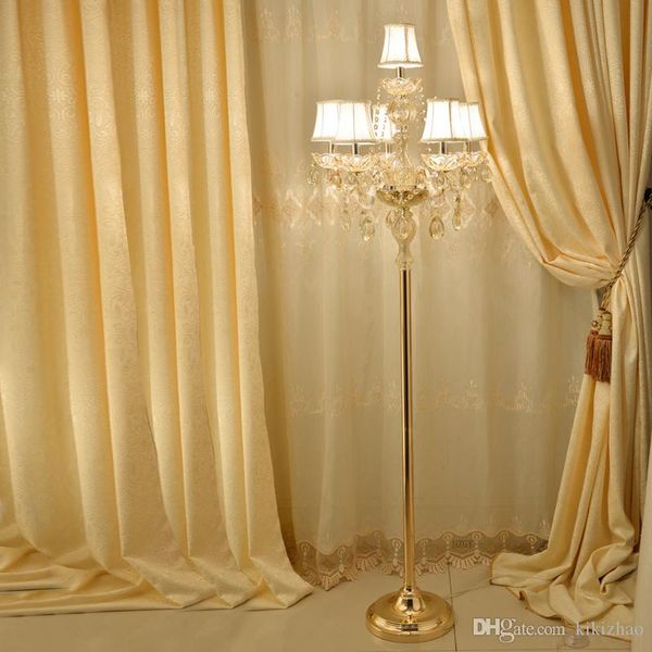 Floor Lamp Crystal Standing Lamp European Living Room Luxury Simple Modern Bedroom Wedding Creative American Crystal Standing Lamp
