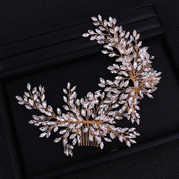 silver gold tiara hair jewelry bridal full crystal rhinestone headpiece handmade headbands with combs women wedding accessories, Golden;white
silver gold tiara hair jewelry bridal full crystal rhinestone headpiece handmade headbands with combs women wedding accessories, Golden;white
