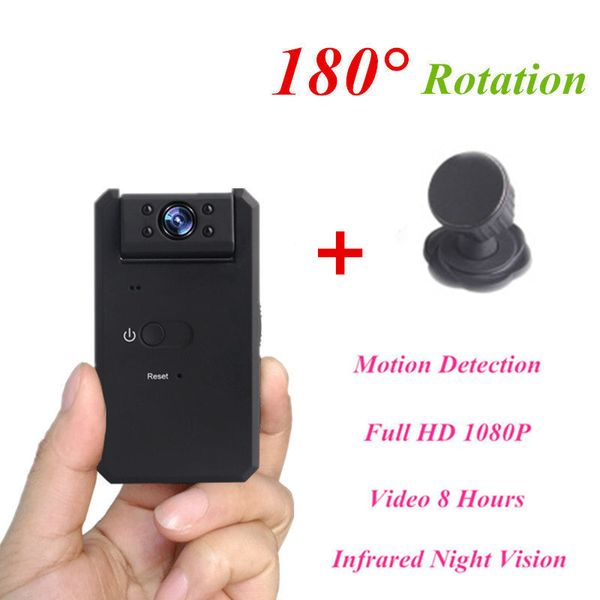 

md90 mini dv camara 1080p infrared night vision nanny micro kamera motion detection secret camera camcorder pk sq8 sq11, Black