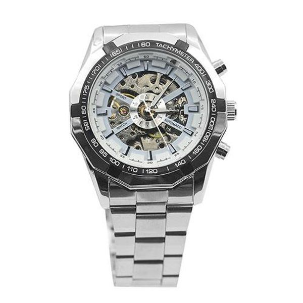 men hand-winding skeleton automatic mechanical stainless steel sport wrist watch army clock relojes, Slivery;brown
men hand-winding skeleton automatic mechanical stainless steel sport wrist watch army clock relojes, Slivery;brown