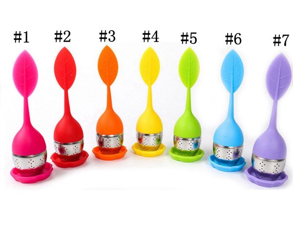 durable 7 color silicon tea infuser leaf infuser with food grade tea-making filter creative stainless steel tea strainers dhl ing
durable 7 color silicon tea infuser leaf infuser with food grade tea-making filter creative stainless steel tea strainers dhl ing