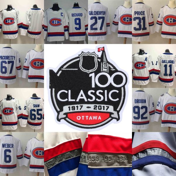 2018 Montreal Canadiens 100 Classic Jersey Shea Weber Maurice Richard Brendan Gallagher Antti Niemi Carey Price Andrew Shaw Jonathan Drouin
2018 Montreal Canadiens 100 Classic Jersey Shea Weber Maurice Richard Brendan Gallagher Antti Niemi Carey Price Andrew Shaw Jonathan Drouin