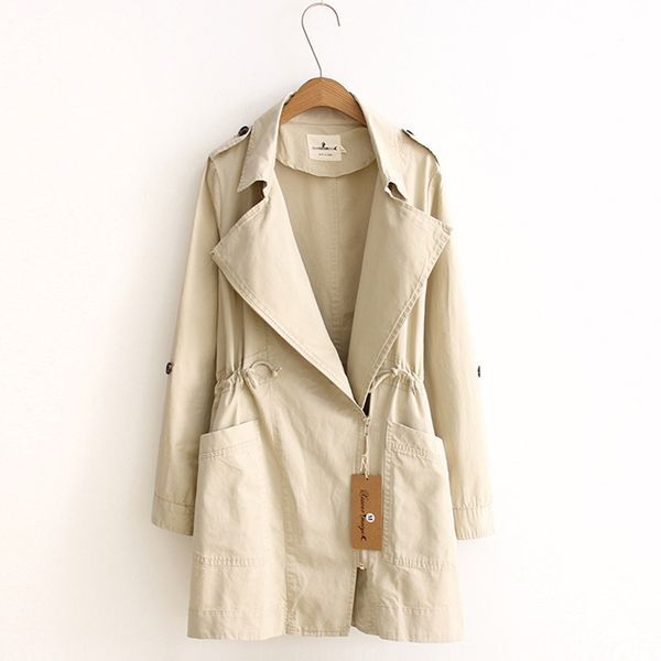 harajuku long trench women turn-down collar long sleeve wide-waisted packet zipper coat casual japanese style autumn windbreaker, Tan;black
harajuku long trench women turn-down collar long sleeve wide-waisted packet zipper coat casual japanese style autumn windbreaker, Tan;black