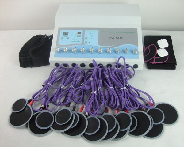 

Tm 502 body limming machine electric mu cle timulator micro current electro timulation machine weight lo ing detoxification device