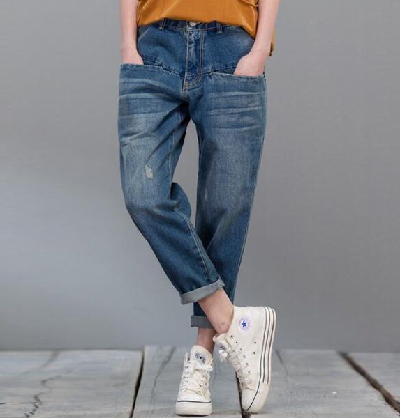 harem pants for women denim jeans casual capris cotton autumn spring blue bloomers pants female high waist new fashion qyx0809
harem pants for women denim jeans casual capris cotton autumn spring blue bloomers pants female high waist new fashion qyx0809