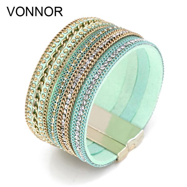 vonnor jewelry women multilayer velvet ribbon chain bangles bracelets with magnetic clasp bracelets for female, Golden;silver
vonnor jewelry women multilayer velvet ribbon chain bangles bracelets with magnetic clasp bracelets for female, Golden;silver