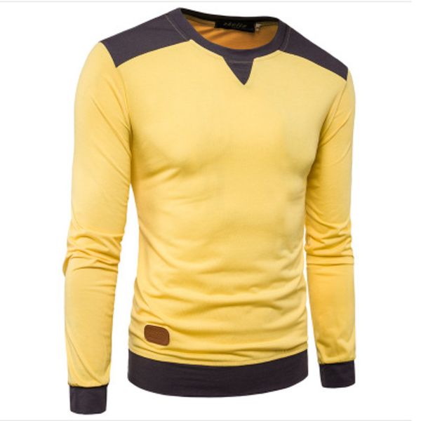 spring autumn men's long sleeve t-shirt fashion neckline shoulder colorblock tshirts mens clothing 2colour, White;black
spring autumn men's long sleeve t-shirt fashion neckline shoulder colorblock tshirts mens clothing 2colour, White;black