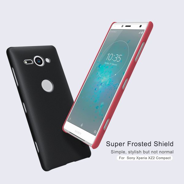 

sFor Sony Xperia XZ2 Компактный чехол XZ2 Компактный матовый чехол Nillkin Frosted Shield Жесткий чехол для Sony Xperia XZ2 Compact