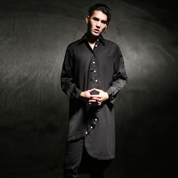 irregular design nightclub dj singer punk rock hip hop long shirt stage costume men casual hiphop streetwear camisa masculina, White;black
irregular design nightclub dj singer punk rock hip hop long shirt stage costume men casual hiphop streetwear camisa masculina, White;black