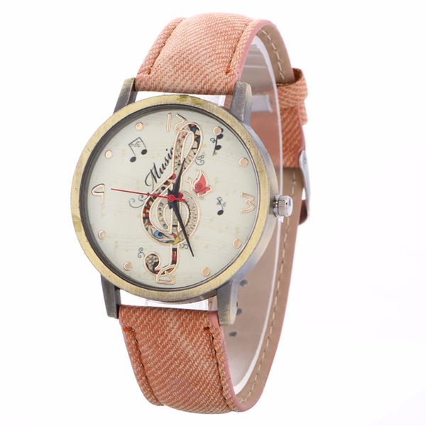 women vintage musical symbol pattern watch sport clock ladies creative leather strap analog quartz wrist watches #147, Slivery;brown
women vintage musical symbol pattern watch sport clock ladies creative leather strap analog quartz wrist watches #147, Slivery;brown