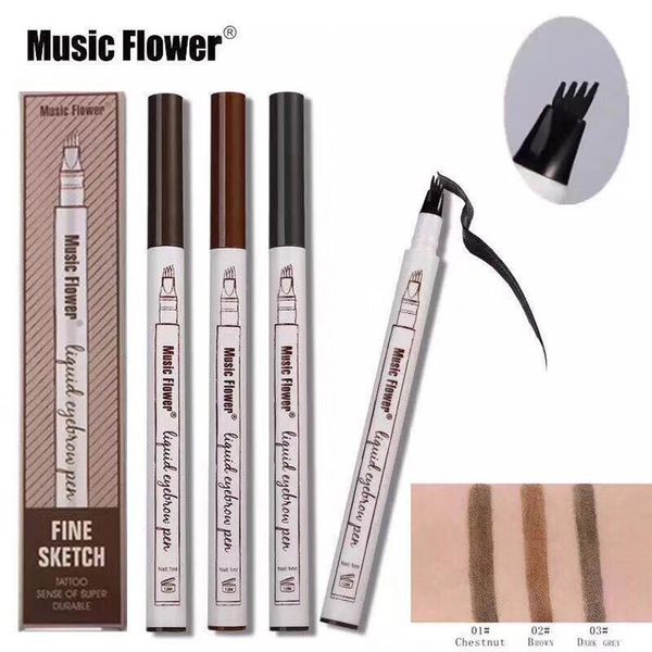 Music Flower Liquid Eyebrow Pen Eyebrow pencil powder 3 Colors Eyebrow Enhancer High quality Brand Makeup Waterproof free shipping In stock
Music Flower Liquid Eyebrow Pen Eyebrow pencil powder 3 Colors Eyebrow Enhancer High quality Brand Makeup Waterproof free shipping In stock