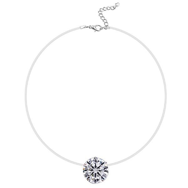 silver color dazzling zircon necklace and invisible transparent fishing line simple pendant necklace jewelry for women
silver color dazzling zircon necklace and invisible transparent fishing line simple pendant necklace jewelry for women