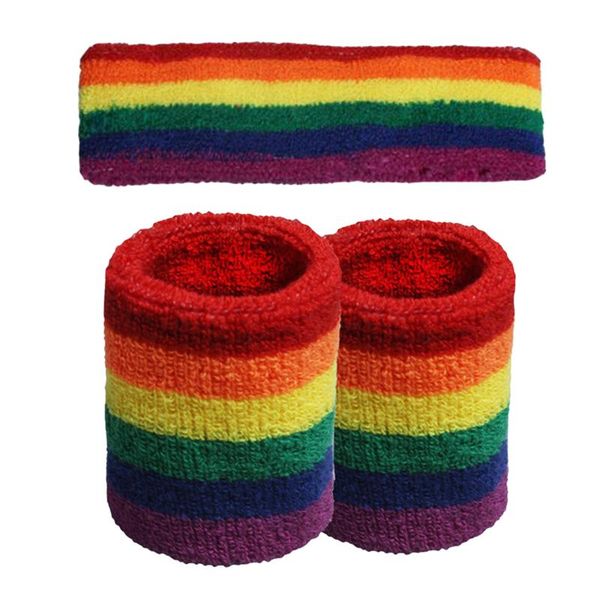 3 pcs sweatbands sports stretchy colorful striped cotton fitness wristbands headband for women men, Black;red
3 pcs sweatbands sports stretchy colorful striped cotton fitness wristbands headband for women men, Black;red