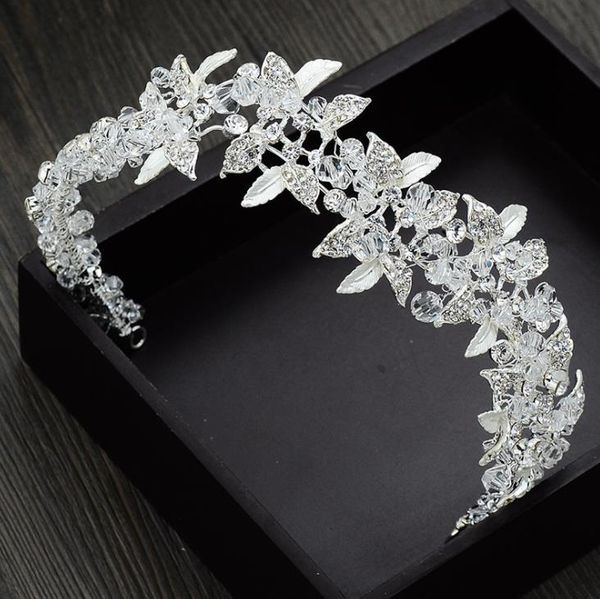 bridal crown ornament 2018 new handmade crystal luxurious hairdressing wedding dress p studio accessories, Silver
bridal crown ornament 2018 new handmade crystal luxurious hairdressing wedding dress p studio accessories, Silver