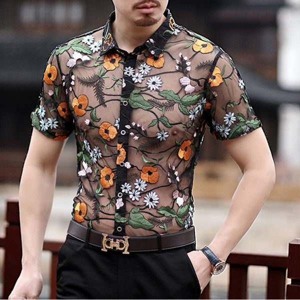mens transparent shirt summer short sleeve button slim fit shirts floral flower dashiki casual designer clothing camisa manga corta hombre
mens transparent shirt summer short sleeve button slim fit shirts floral flower dashiki casual designer clothing camisa manga corta hombre
